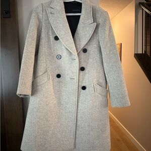 Club Monaco Women's Gray Trench Coat